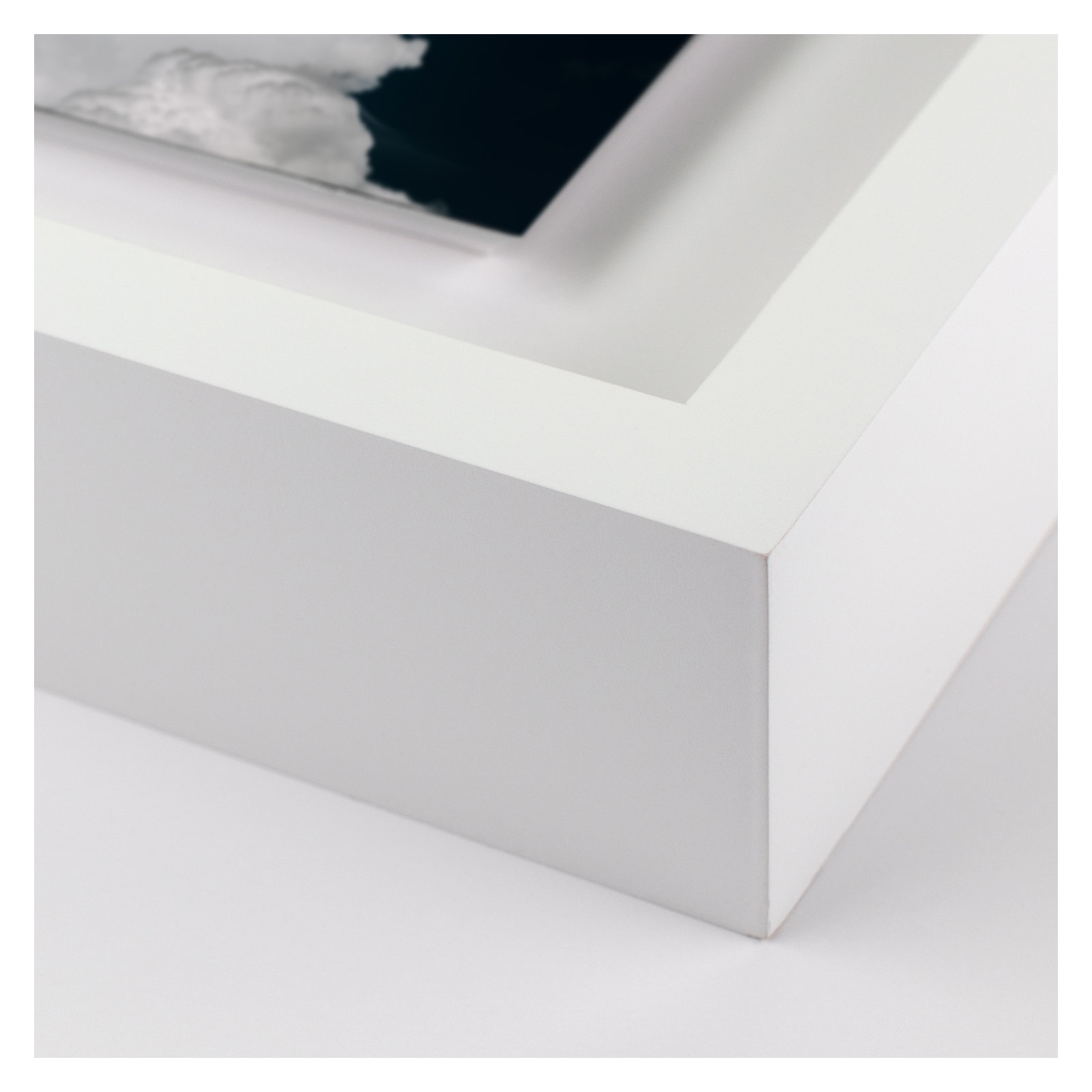 Cumulus by Michael Schauer, 51" H x 72" W x 2.5" D, White
