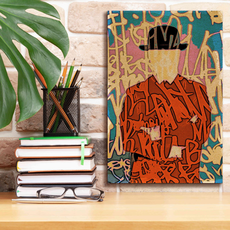 «Graffiti Man 10» par Irena Orlov, impression sur toile, H 18 po x l 12 po x P 0,75 po