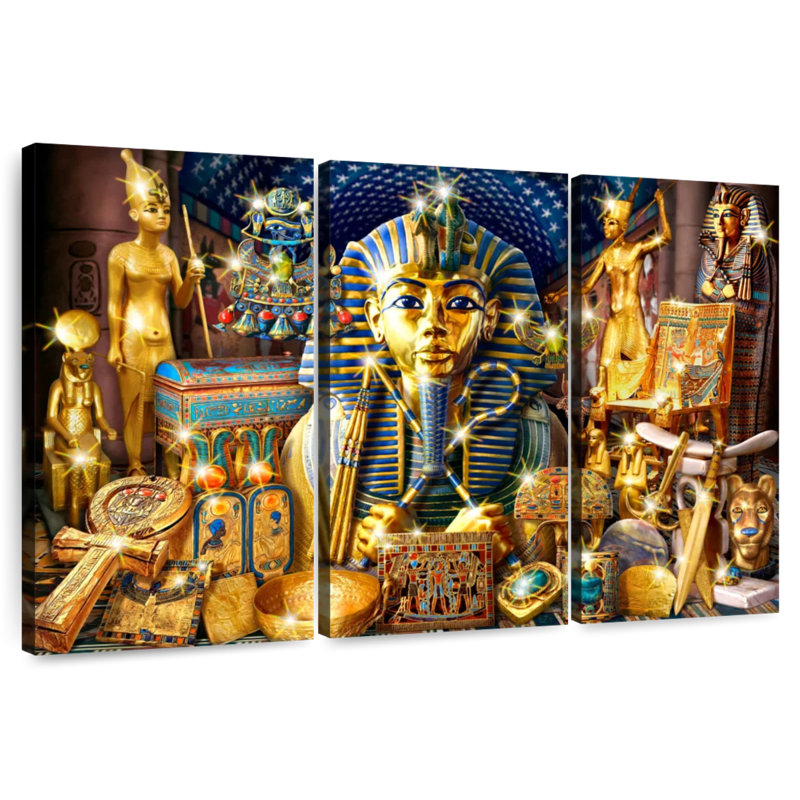 Keiri, trésors d'Égypte, H 48 po x l 74 po