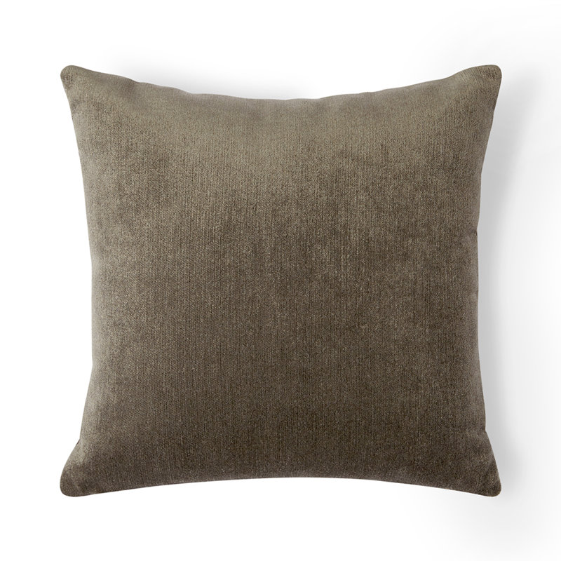 Housse et insert de coussin décoratif carré Pewter Posh