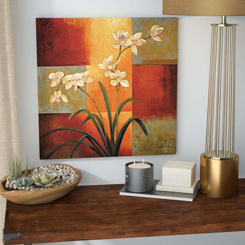 «White Orchid» par Jill Deveraux, impression sur toile tendue, H 12 po x l 12 po x P 0,75 po