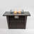 42Inch Rattan Fire Pit Table With Ceramic Tile Tabletop
