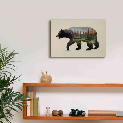 Loon Peak, «The North American Black Bear» par Davies Babies, estampe numérique sur toile