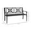 Banc de jardin en acier extérieur