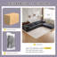 Canapé à compression Mahjong, canapé-lit convertible au sol, canapé modulaire modulaire désossé DIY, aucun assemblage requis, tissu polaire circulaire, surdimensionné à 4 places avec 2 repose-pieds, gris foncé-1702646663