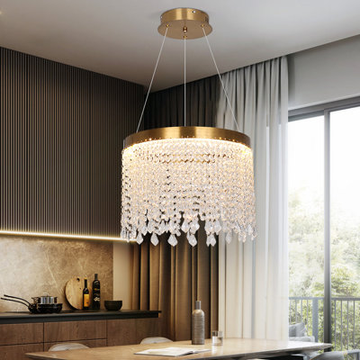 1 - Light Crystal LED Chandelier