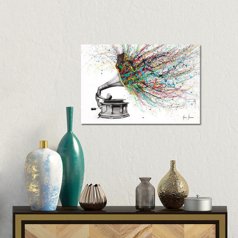 «Radical Rhapsody» par Ashvin Harrison, reproduction, Toile tendue, H 12 po x l 18 po x P 1,5 po, Non