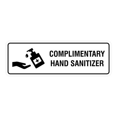 Complimentary Hand Sanitizer Sign