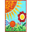 «Sunshine Floral», reproduction sur toile tendue-19669072