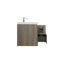 Meuble-lavabo flottant de 48 po avec lavabo, armoire de rangement murale moderne avec lavabo en résine et tiroirs à fermeture en douceur