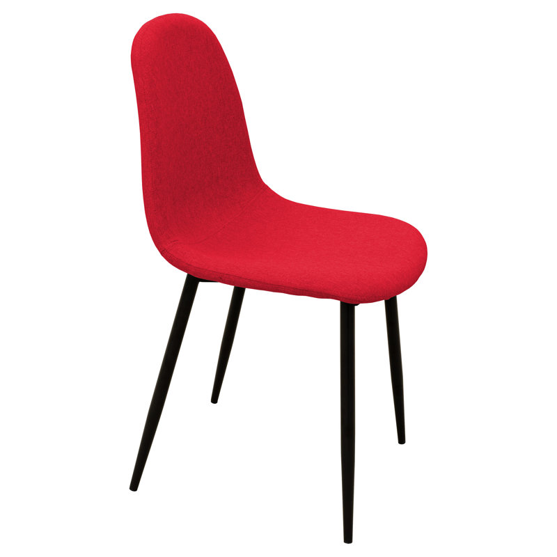 Berrier 4 - Person Dining Set, Red, White