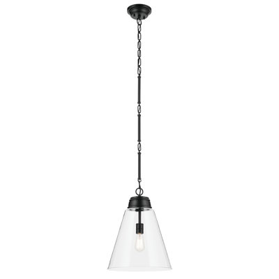 Marsailli 1-Light Medium Pendant with Clear Glass