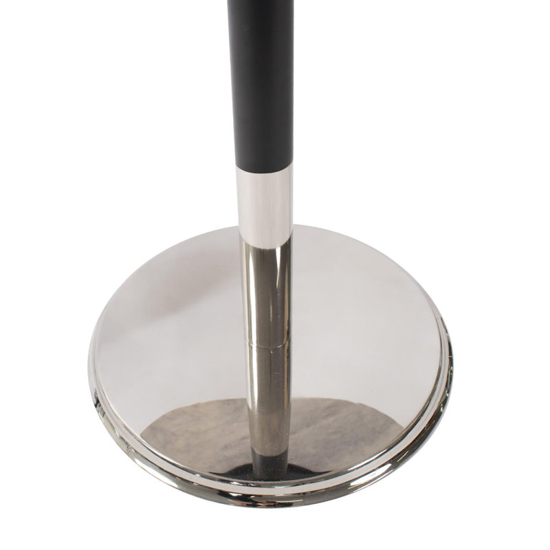 Table de bout Hillesden, Blanc, Argent / noir