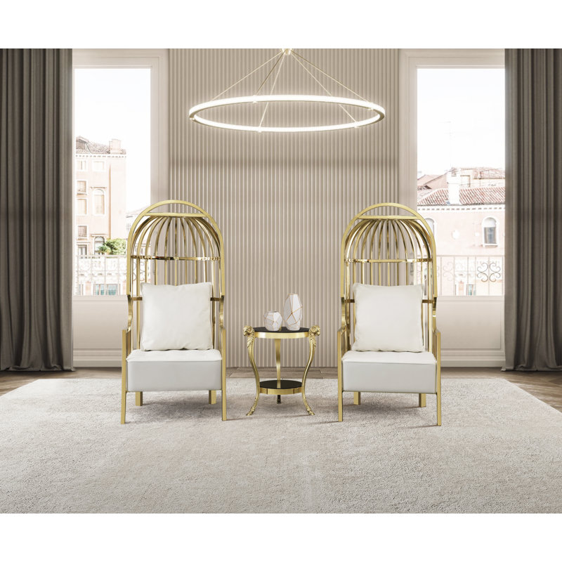 Infinity Balloon Chair, White Velvet