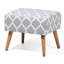 Elwyn 50cm Wide Rectangle Geometric Footstool Ottoman