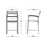 Chaise avec accoudoirs de comptoir POLYWOOD Euro-9705791-9705794