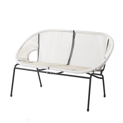 CONDESSA OUTDOOR PATIO WHITE LOVESEAT, Sofa