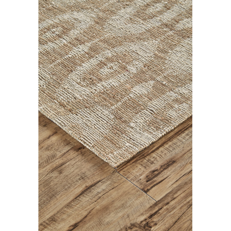 Tapis géométrique crocheté à la main en jute / coton Ayssa, Rectangle 5 pi x 8 pi