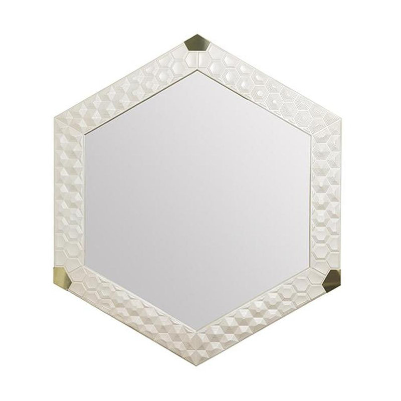 Turtle Mirror - Brass - Pearl