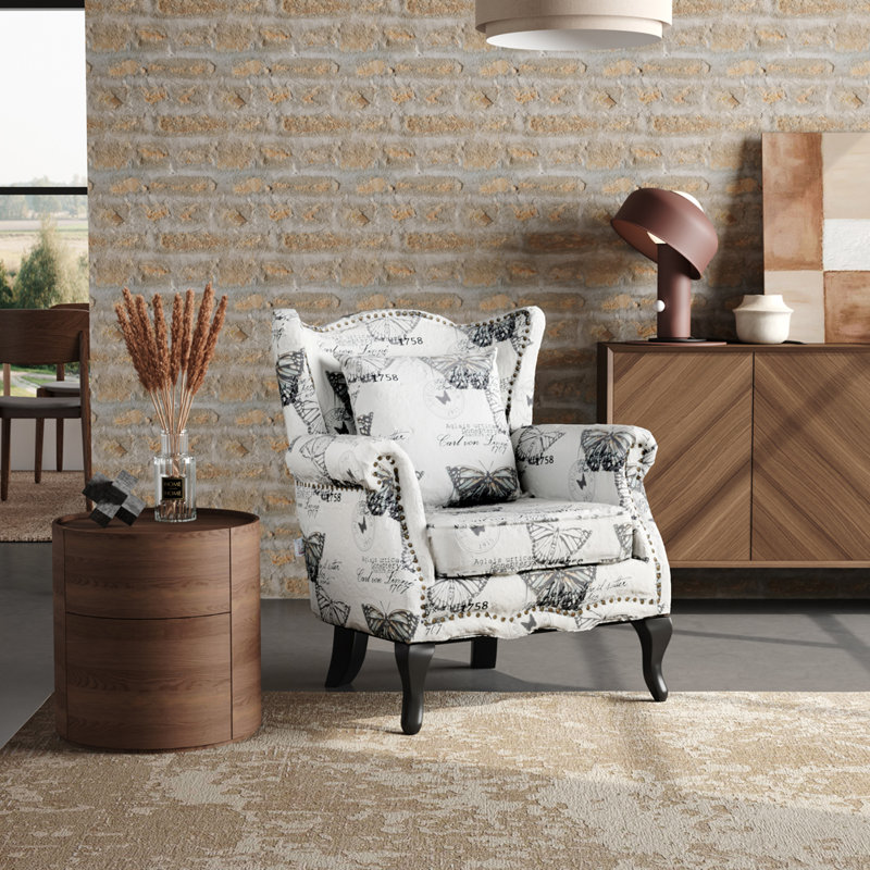 Colyn Upholstered Wingback Chair