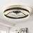 Gurrola 5-Blade Transitional Flush Mount Ceiling Fan with Dimmable LED Light-658852488