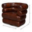 Fauteuil demi-tonneau rembourré et pivotant-98236147