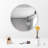 Gallen Round Metal Wall Mirror-2131460998-2131461017