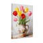 Plantes et fleurs tulipes dans un pot en céramique avec motif de coq-690638625-690638624-690638629