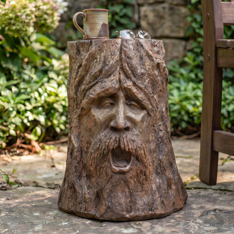 The Odin Tree Stump Statue Table