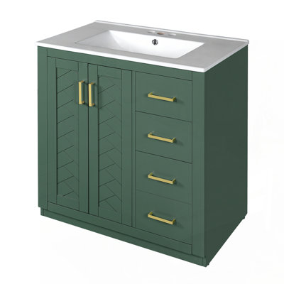 Meuble-lavabo autoportant de haute qualité avec rangement abondant et fabrication durable