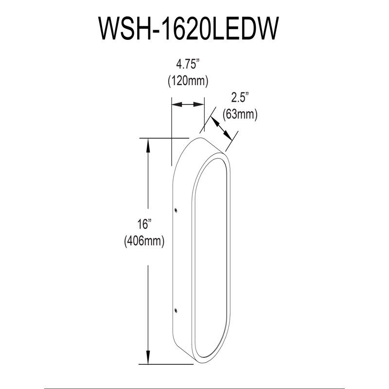Applique murale à DEL Walsh, 16 po, laiton vieilli, H 16 po x l 4,75 po x P 4,75 po, Laiton vieilli