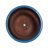 Handmade Ceramic Planter Set Of 3, 15/12/9 Inch Diameter, Blue Textured Pattern, For Succulents & Indoor Plants, Windowsill & Bookshelf Use, Breathable Clay-1968366726