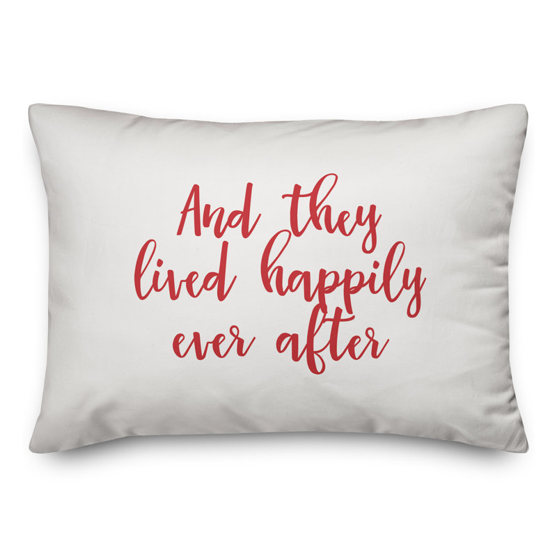  Coussin And And Lived Happily Ever After, Rouge / Blanc