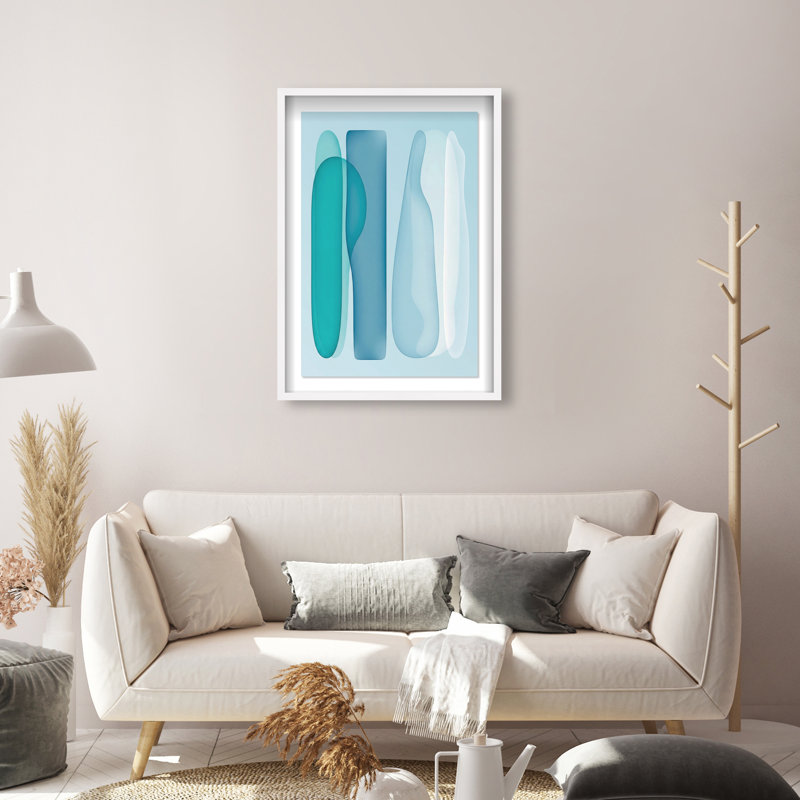 Glacier Fragments Print by Oliver Gal, 25.5"H x 17.5"W, White Shadowbox