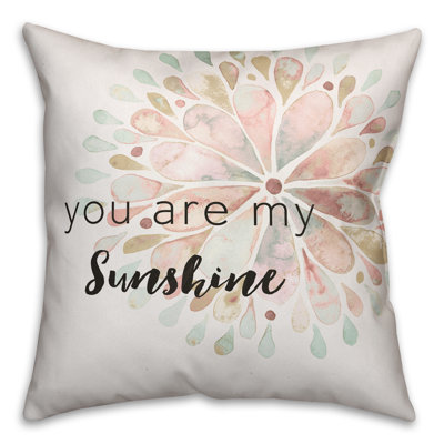 You Floral Throw Pillow