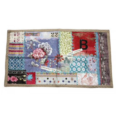 Nonantum Non-Slip Floral Indoor Doormat