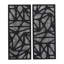 Set of 2 25X59" Ventre Dimensional Wall Art for Contemporary Homes.