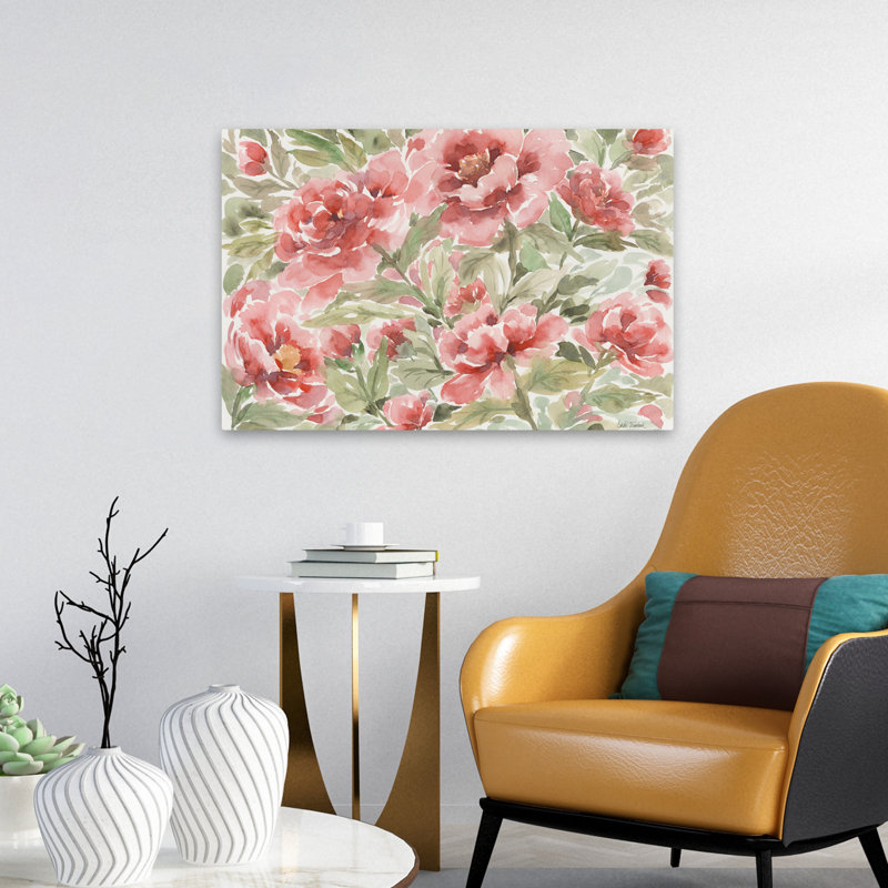 Fleurs florales - Pivoine, H 16 po x l 24 po
