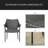 PE WICKER STACKING ARMCHAIR,1PC