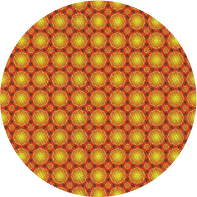 Tapis vert/brun à motifs Janes