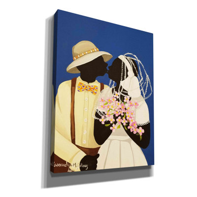 'You May Kiss The Bride' by Cassandra Gillens, Canvas, Wall Art