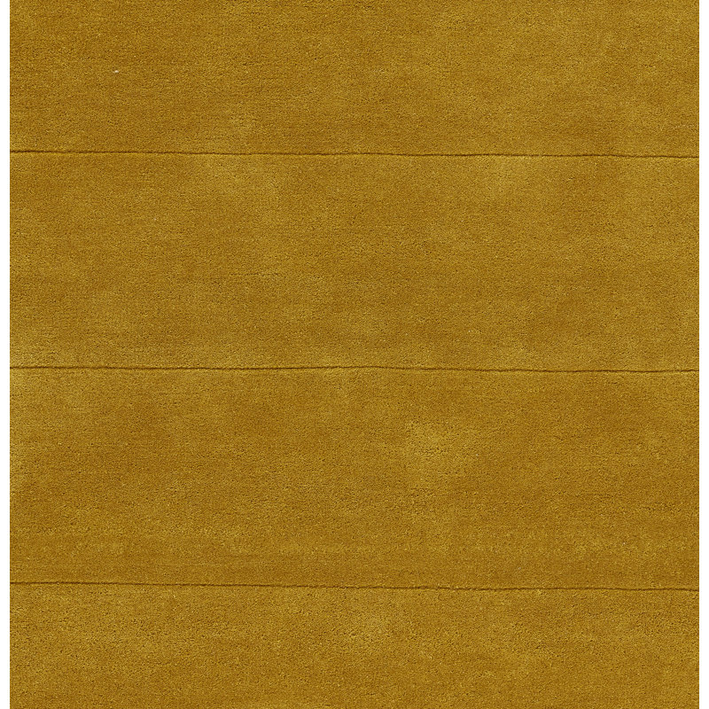 Dabria Hand Tufted Solid Wool Turmeric Runner Rug