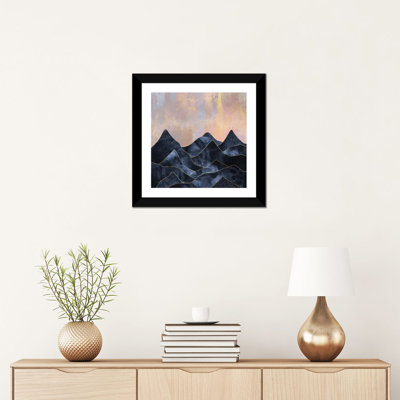 Impression d’art graphique, "mountainscape I" par Elisabeth Fredriksson