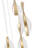 1-LED copper gold dimmable pendant light