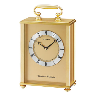 Seiko QHJ201GLH Desk Table, Quartz, Gold-Tone