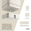 Cubiko Wall-Mounted Planter Set of 4 Aesthetic Pots-120951362