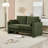 58.66" Small Modern Loveseat Sofa in Mid-Century Chenille Fabric with Back Cushions-1959370925
