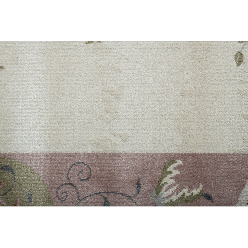Machine Woven Cream/Pink Indoor Rug, Rectangle 240 x 340cm