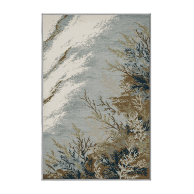 Machine Washable Nature Brown Area Rug
