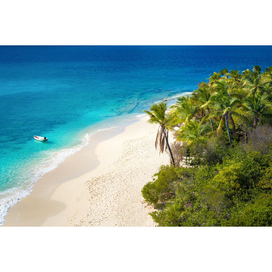 Aerial View Of Sandy Cay von Cdwheatley - Leinwand Kunstdrucke